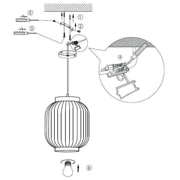 Plisowana lampa wisząca GOSSE 13435/01/31 porcelanowa biały outlet