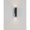 Podłużny kinkiet na taras TERVONA LE75242 LED 6W 2700K IP65 okrągły antracyt
