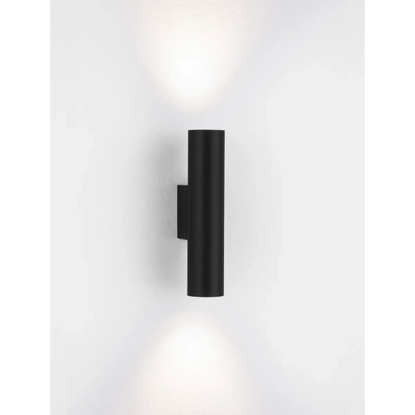 Cylindryczny kinkiet ścienny VALLERO LE45630 czarny