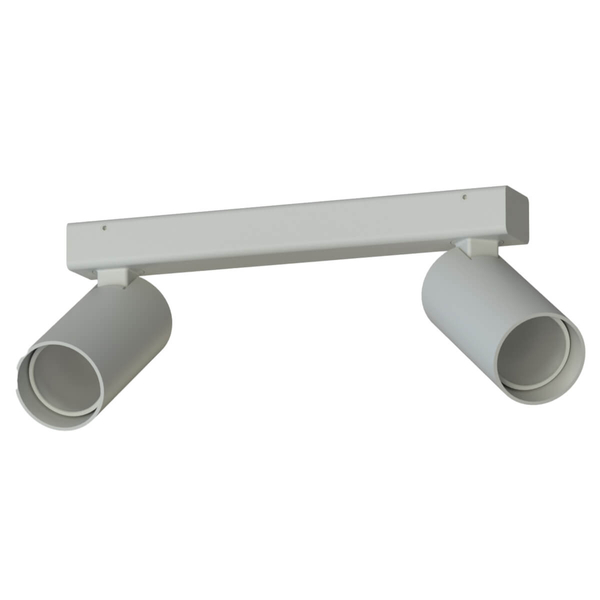 Regulowana lampa nasufitowa Fourty 11437 tubki metalowe jedwabisty szary