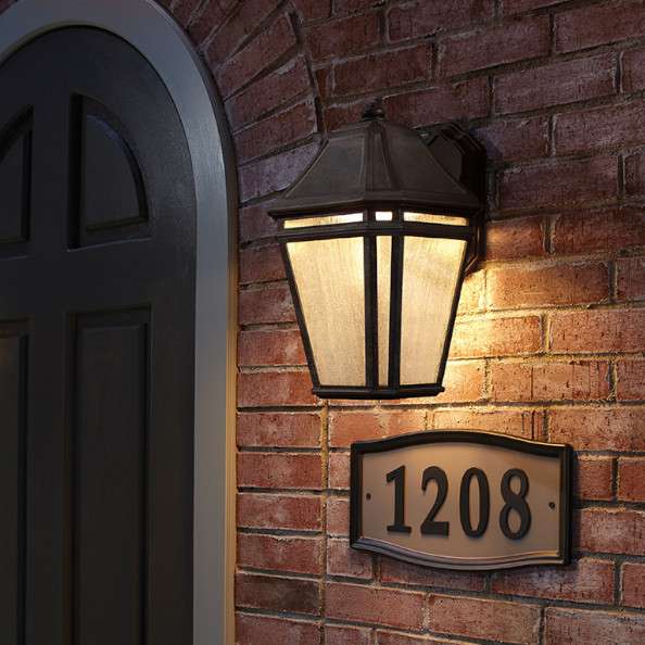 Ogrodowa LAMPA ścienna Londontowne FE-LONDONTOWNE Elstead FEISS metalowa OPRAWA elewacyjna latarenka outdoor IP44 czarna posrebrzana