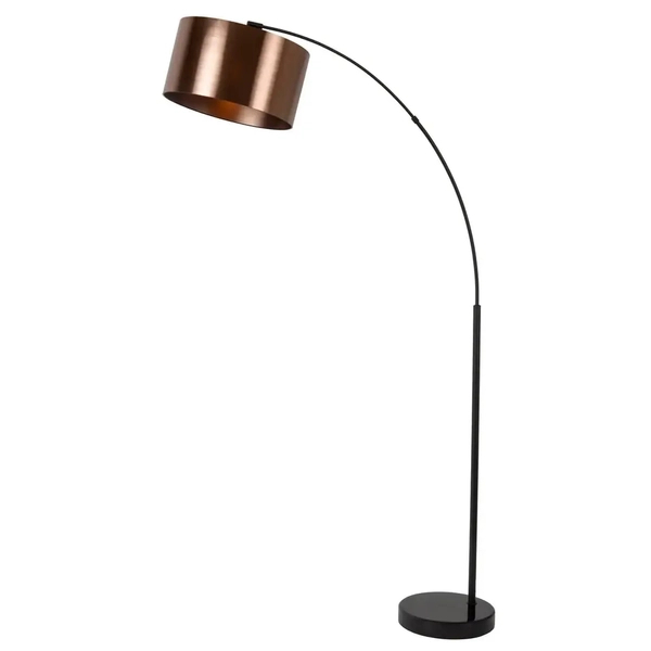 Łukowa lampa podłogowa RANKOS 05747/81/30 Lucide do czytania czarny