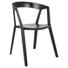 Minimalistyczne krzesło Vibia 210-APP.BLACK King Home czarne