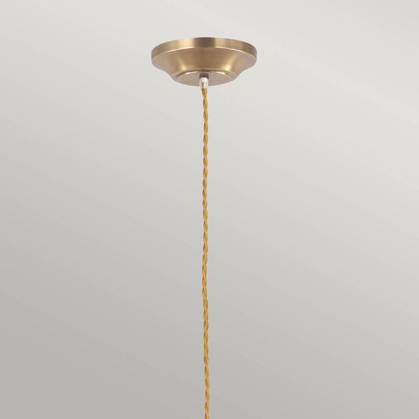 Lampa wisząca metal Provence PV-SP-AB Elstead industrialna mosiądz