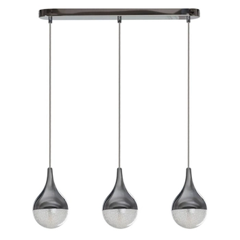 Zwieszana lampa na belce Cecilia AZ2173 Azzardo łezki zwis srebrna