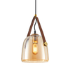 Industrialna lampa wisząca Solta PND-24342-1-BK-AMB Italux bursztynowy