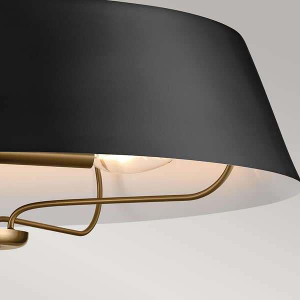 Wisząca lampa nad stół Luella KL-LUELLA-4P-BKB Kichler metalowa czarna