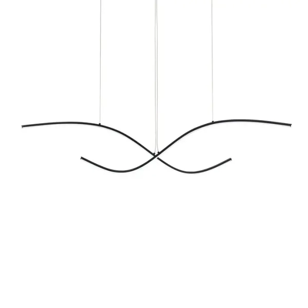 Ściemnialna lampa wisząca CIRVELA LE45485 LED 27W 2700-4000K czarna