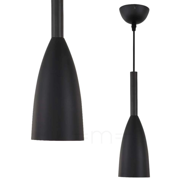 LAMPA wisząca SOLIN LP-181/1P BK Light Prestige metalowa OPRAWA zwis czarny