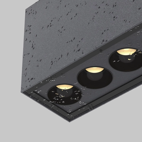 Zewnętrzna lampa sufitowa Ares O309CL-L10GF3K LED 10W 3000K IP54 grafitowy