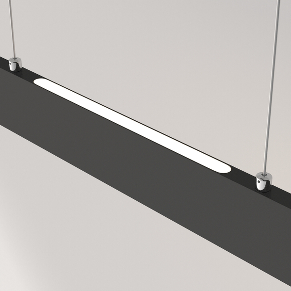 Belka wisząca Step P010PL-L23B4K Maytoni LED 23W 4000K nad wyspę czarna