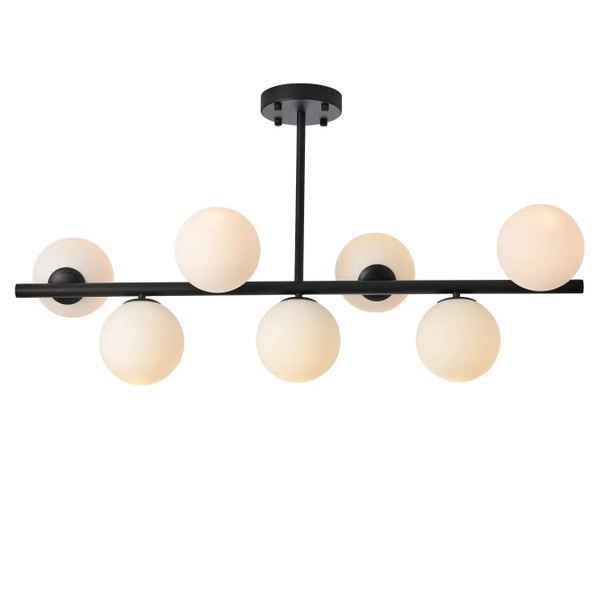 Molekułowa lampa sufitowa Bolti PLC0104-BK Yaskr szklane kule biała czarna