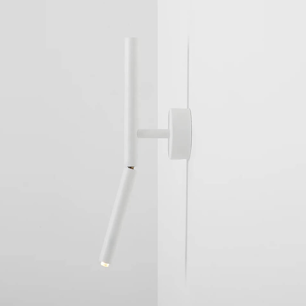 Regulowany kinkiet ścienny Stick 1084C Aldex metalowy biały