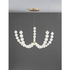 Lampa glamour wisząca Moca LE42746 LED 130W 3000K kule biała złota