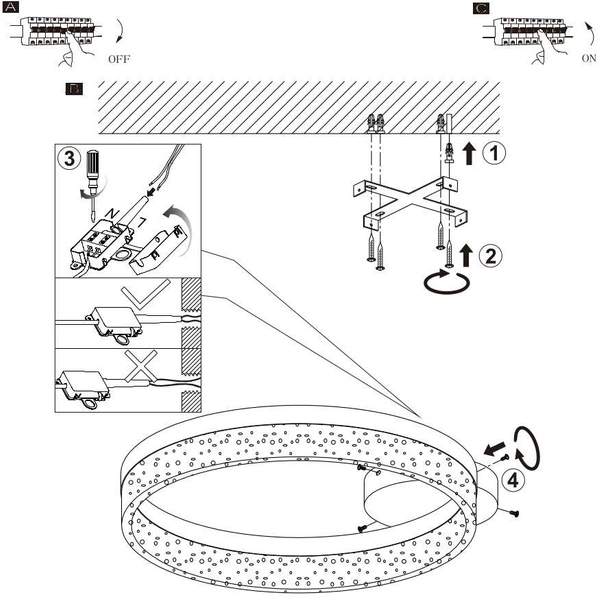 Plafon LAMPA sufitowa SMITTY 68225-24 Globo metalowa OPRAWA okrągła LED 24W 4000K ring biała