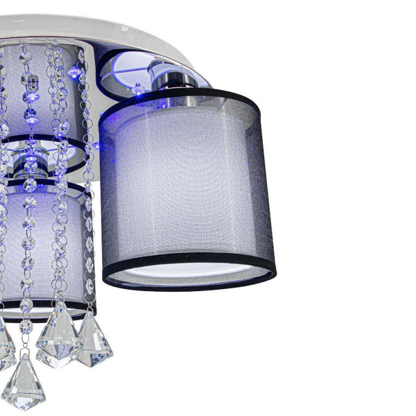 LAMPA sufitowa DRS8007/5 8C Elem abażurowa OPRAWA crystal glamour chrom