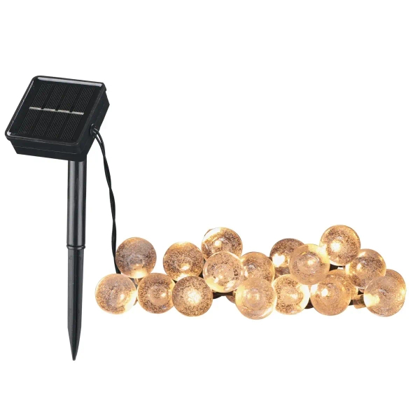 Girlanda solarna do ogrodu BUBBLE 329479 LED 2700K przezroczysta