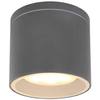 LAMPA sufitowa stropowa ALCALA 32063A Globo tuba OPRAWA zewnętrzna outdoor IP44 antracyt przezroczysta