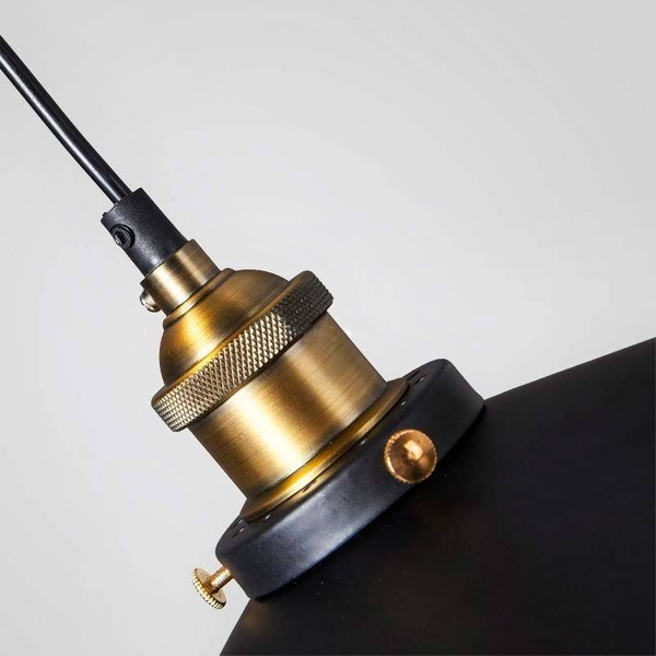 Kaskadowa lampa wisząca Retro ABR-LWRT-3xE27 Abruzzo czarna złota