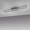 Sufitowa lampa Asmin prostokąty ramki LED 45W 3000K aluminium stal