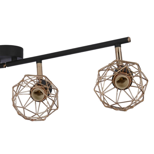 Nowoczesna lampa sufitowa Acrobat 94-22226 czarna miedziana