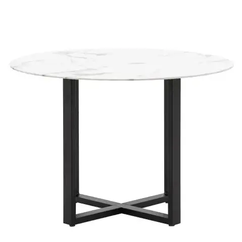 Okrągły stół do jadalni Connolly 5059413801112 szary czarny