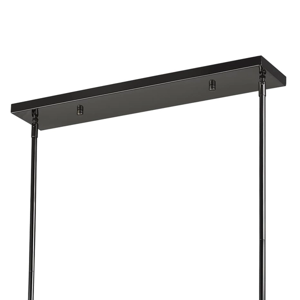 Wielopunktowa lampa wisząca Seoul p10742bk Cosmolight metal szkło czarna biała