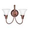 Ścienna lampa retro EM2-COPPER do przedpokoju miedziana