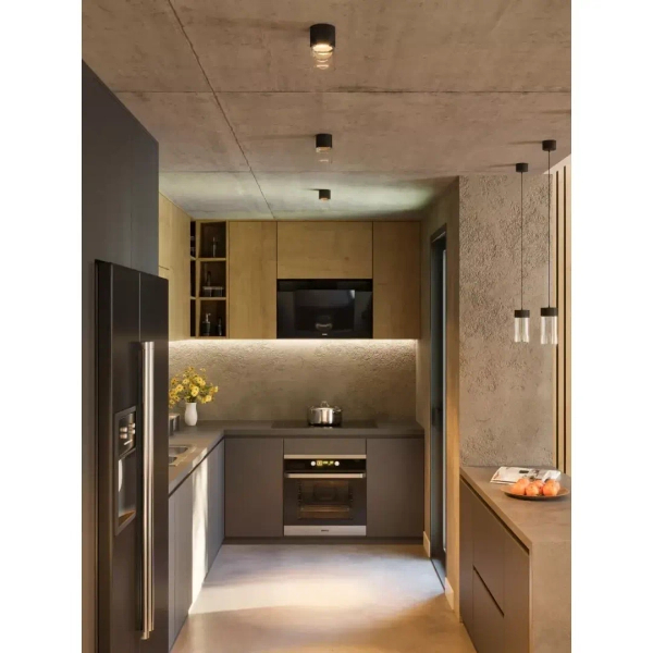 Podłużna lampa sufitowa FUSION C0275 LED 7W 3000K tuba czarna