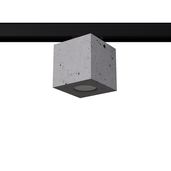 Betonowa lampa sufitowa trójfazowa QUAD MYL.00416 kostka szara