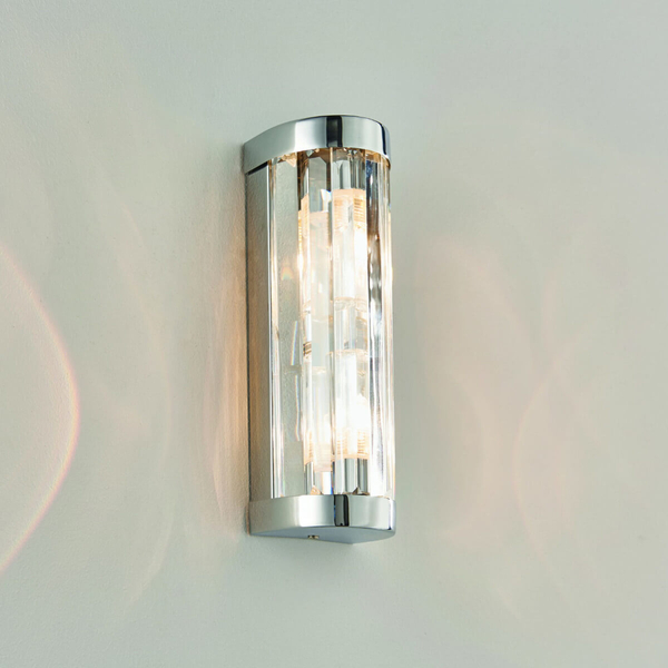 Lampa ścienna do łazienki Crystal 39629 glamour Saxby IP44 chrom