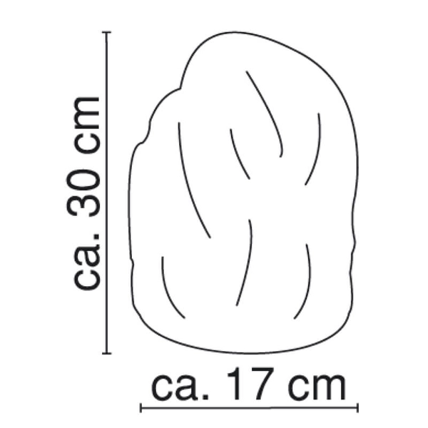 Gabinetowa lampa stołowa Stone kryształ soli na biurko