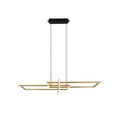 Wisząca lampa LED ZENITRA DL308320310 zwis 34W 3000K złote ramki