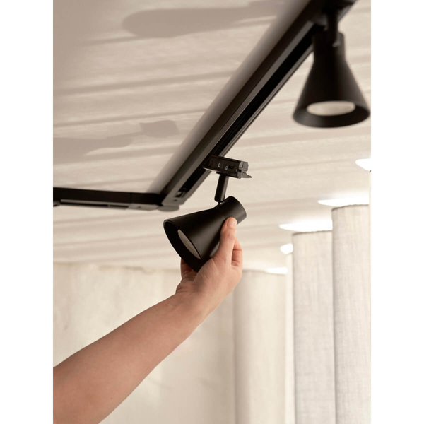 Lampa szynowa na sufit Elik 2510389903 regulowana czarny