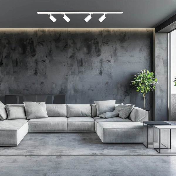 Zestaw lampy szynowej z prowadnicą i złączkami ML1688 regulowana biała