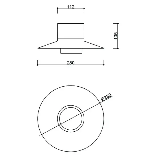 Kinkiet ścienny metalowy Caponio CPWA12000 okrągły biały czarny
