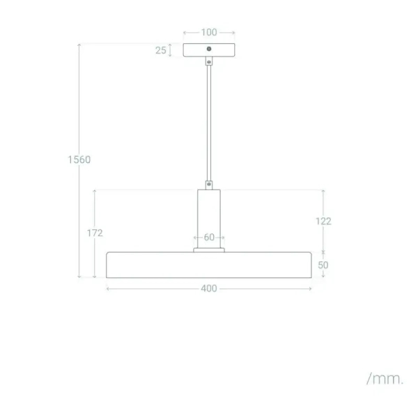Wisząca lampa nad stół Dario ABR-LWO-DARIO-Z metalowa zielona złota