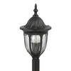 Zewnętrzna LAMPA stojąca MILANO 8345 Rabalux metalowa OPRAWA industrialna latarnia słupek ogrodowy IP43 czarny przezroczysty