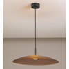 Lampa zwisająca PECA LE44272 LED 17W 3000K dysk czarna brązowa