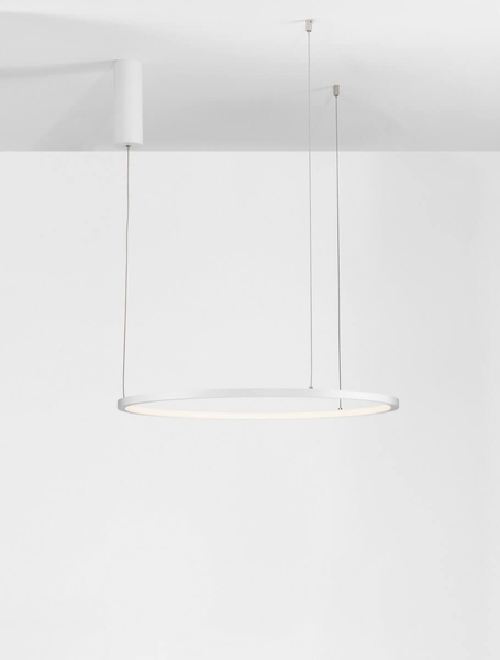 Biała lampa wisząca TOLUCA LE42783 do sypialni LED 36W 3000K ring