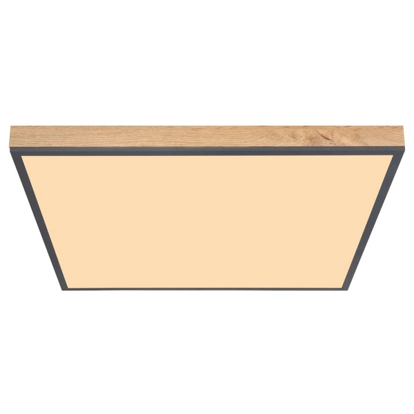 Skandynawska LAMPA sufitowa DORO 416080WD3 Globo ekologiczny plafon LED 36W 3000K do gabinetu drewno