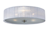 Plafon LAMPA sufitowa BYSKE 104883 Markslojd okrągła OPRAWA abażurowa biała