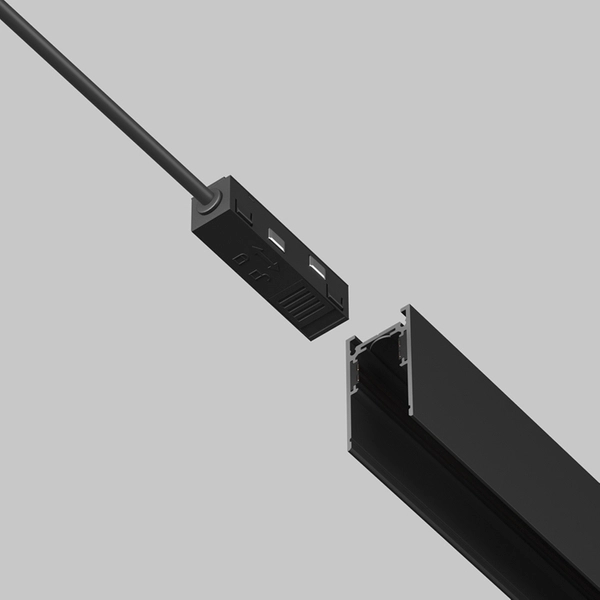 Wejście zasilania szyn magnetycznych Exility TRA034B-42B-1 czarne