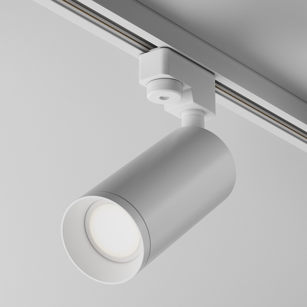 Lampa do szynoprzewodu 1-fazowego regulowana Focus TR004-1-GU10-W sopel biała