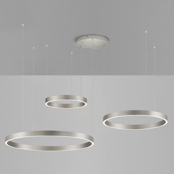 Pierścieniowa lampa wisząca BARI LE44316 LED 181W 3000K srebrna