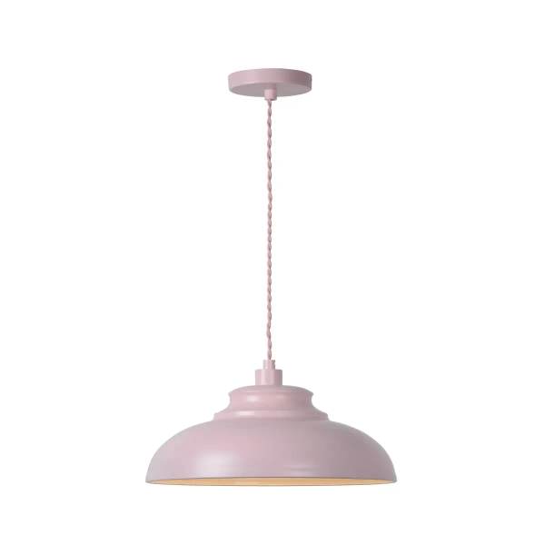 Wisząca lampa kopułowa Isla 34400/29/66 Lucide metalowa różowa