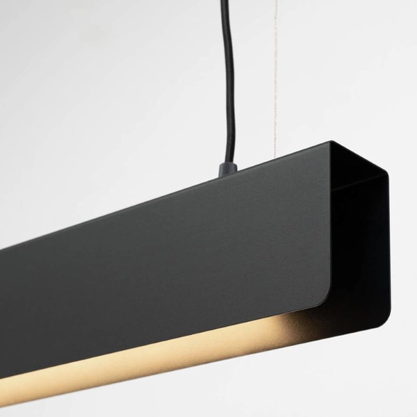 Lampa wisząca na listwie Spark SL.1395 belka podłużna czarna