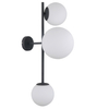 Modernistyczna LAMPA ścienna VAILANTE WL-31221-3A-SBL Italux sufitowa OPRAWA szklane kule kinkiet czarny