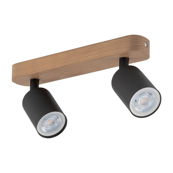Podwójny reflektor sufitowy Top Wood 3291 TK Lighting drewniany czarny