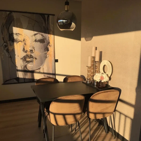 Szklana wisząca lampa Julius 34438/28/65 Lucide loftowa czarna złota